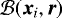 ${\cal B}({\bm x}_i,{\bm r})$