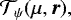 ${\cal T}_{\psi}(\mu, {\bm r}),$