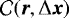${\cal C}({\bm r},\Delta {\bm x})$