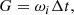 $$ \begin{aligned} G=\omega _{i} \Delta t, \end{aligned} $$