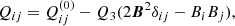 $$ \begin{aligned} Q_{ij}= Q^{(0)}_{ij}- Q_3 (2 {\boldsymbol{B}}^2 \delta _{ij} -B_i B_j), \end{aligned} $$