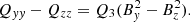 $$ \begin{aligned} Q_{{ yy}}-Q_{zz} = Q_3 (B_{ y}^2- B_z^2). \end{aligned} $$