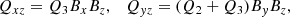 $$ \begin{aligned} Q_{xz} = Q_3 B_x B_z, \quad Q_{{ y}z} = (Q_2+Q_3) B_{ y} B_z, \end{aligned} $$