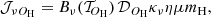 $$ \begin{aligned} \mathcal{J} _{{\nu }{O}_{\mathrm{H}}} = B_{\nu }(\mathcal{T} _{\!{O}_{\mathrm{H}}})\,\mathcal{D} _{{O}_{\mathrm{H}}} \kappa _{\nu } \eta \mu m_{\rm H}, \end{aligned} $$