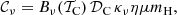 $$ \begin{aligned} \mathcal{C} _{\nu } = B_{\nu }(\mathcal{T} _{\rm C})\,\mathcal{D} _{\rm C}\,\kappa _{\nu } \eta \mu m_{\rm H}, \end{aligned} $$