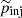 $ {\widetilde{p}}_{\mathrm{inj}} $