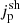 $ j_{\mathrm{p}}^{\mathrm{sh}} $