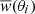 $ \overline{\mathit{w}}(\theta_i) $