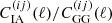 $ C_\mathrm{IA}^{(ij)}(\ell)/C_\mathrm{GG}^{(ij)}(\ell) $