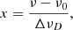 $$ \begin{aligned} x=\frac{\nu - \nu _0}{\Delta \nu _D} , \end{aligned} $$