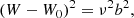 $$ \begin{aligned}&(W-W_0)^2 = \nu ^2 b^2, \end{aligned} $$