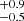 $ ^{+0.9}_{-0.5} $