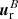$ \boldsymbol{u}_{\mathrm{r}}^{B} $