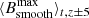 $ \langle B^{\mathrm{max}}_{\mathrm{smooth}}\rangle_{t, z\pm5} $