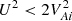 $ U^2 < 2 V_{Ai}^2 $