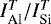 $I^{T}_{\text{\textrm{Al}}}/I^{T}_{\text{Si}}$