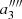 $ a^{\prime\prime\prime\prime}_{3} $