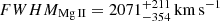 $ {FWHM_{\mathrm{Mg\,II}}}=2071^{+211}_{-354}\,\mathrm{km\,s^{-1}} $