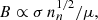 $$ \begin{aligned} B \propto \sigma \, n_{n}^{1/2} / \mu , \end{aligned} $$
