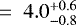 $~=~4.0_{-0.8}^{&#x002B;0.6}$