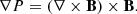 $$ \begin{aligned} \nabla P = {(\nabla \times \mathbf{B }) \times \mathbf{B }}. \end{aligned} $$
