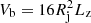 $ V_{\mathrm{b}} = 16 R_{\mathrm{j}}^{2} L_{\mathrm{z}} $