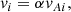$$ \begin{aligned} { v}_i = \alpha { v}_{Ai}, \nonumber \end{aligned} $$
