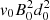$ {\it v}_0 B_0^2 d_0^2 $