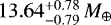 $13.64^{&#x002B;0.78}_{-0.79}\,M_{\oplus}$