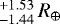 $^{&#x002B;1.53}_{-1.44}\,R_{\oplus}$