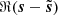 $ \Re(\boldsymbol{s}-\tilde{\boldsymbol{s}}) $