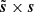 $ \tilde{\boldsymbol{s}}\times\boldsymbol{s} $