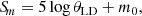 $$ \begin{aligned} S_{\!m} = 5 \log {\theta _{\rm LD}} + m_0, \end{aligned} $$