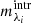 $ m_{{\lambda _i}}^{{\rm{intr}}} $
