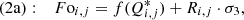 $$ \begin{aligned} (2\mathrm{a}):\quad F\mathrm{o}_{i,j} = f(Q^*_{i,j}) + R_{i,j}\cdot \sigma _{3}, \end{aligned} $$
