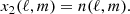 $$ \begin{aligned} x_2(\ell ,m) = n(\ell ,m). \end{aligned} $$