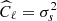 $ \widehat C_\ell = \sigma_s^2 $