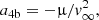 $$ \begin{aligned} a_{\rm 4b} = -\upmu /{ v}_\infty ^2, \end{aligned} $$