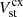 $ V_{\mathrm{st}}^{\mathrm{cx}} $