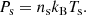 $$ \begin{aligned} P_{\mathrm{s}} = n_{\mathrm{s}} k_{\mathrm{B}} T_{\mathrm{s}}. \end{aligned} $$
