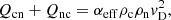 $$ \begin{aligned} Q_{\mathrm{cn}} + Q_{\mathrm{nc}} = \alpha _{\mathrm{eff}} \rho _{\mathrm{c}} \rho _{\mathrm{n}} { v}_{\mathrm{D}}^{2}, \end{aligned} $$