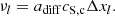 $$ \begin{aligned} \nu _{l} = a_{\mathrm{diff}} c_{\mathrm{S,c}} \Delta x_{l}. \end{aligned} $$