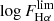 $ \log F_{\mathrm{H}\alpha}^{\mathrm{lim}} $