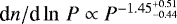 $\textrm{d}n/\textrm{d}\ln\,P\propto P^{-1.45_{-0.44}^{&#x002B;0.51}}$