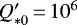 $Q_{*0}^{\prime}\,{=}\,10^{6}$