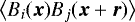 $\big< B_i(\vec{x})B_j(\vec{x} &#x002B; \vec{r})\big>$