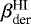 $\beta_{\textrm{der}}^{\textrm{HI}}$