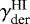 $\gamma_{\textrm{der}}^{\textrm{HI}}$