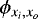 $\phi_{x_i,x_o}$