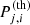 $ P_{j, i}^{\mathrm{(th)}} $